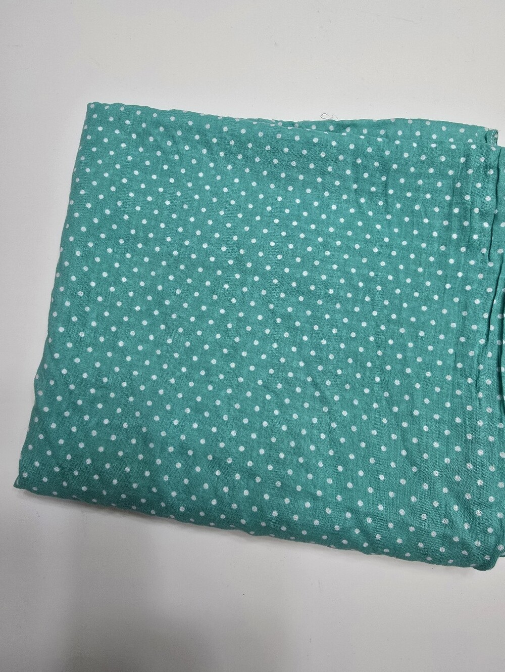 Lightweight Teal Polka Dot Scarf - Women Accessories - Picture 3 of 3